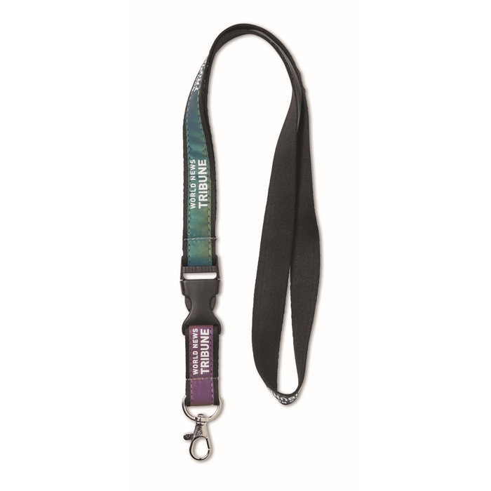 Lanyard iridiscente personalizado